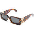 Lunettes sur Grenoble : Lunettes de soleil Off-White OERI098 Rome Lunettes de soleil, Havana/Gris, 52 mm