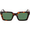 Lunettes sur Grenoble : Lunettes de soleil Off-White OERI086 Palerme Lunettes de soleil, Havana/Vert, 51 mm