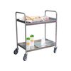Servante inox 300 kg 300 kg 435 mm 1 pi&egrave;ce(s) servante inox 2 plateaux 300 kg inox 2 835 mm caoutchouc - fimm