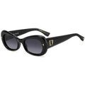 Lunettes sur Grenoble : Lunettes de soleil Dsquared D2 0110/S Lunettes de soleil, Noir/Gris, 52 mm