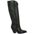 Bottes femme sur Grenoble : Bottes Gisel Moire Gis&eacute;l moir&eacute; Bottes cuir Noir