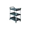 Table roulante rubbermaid 1 pi&egrave;ce(s) table roulante 3 surfaces de chargement l560xb450 mm - rubbermaid