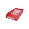Lot bo&icirc;te pour &eacute;tag&egrave;re 1 carton(s) de 15 pi&egrave;ce(s) bo&icirc;te &eacute;tag&egrave;re l400xl240xh95mm rouge pp - nw