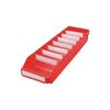 Lot bo&icirc;te pour &eacute;tag&egrave;re 1 carton(s) de 20 pi&egrave;ce(s) bo&icirc;te &eacute;tag&egrave;re l600xl180xh95mm rouge pp - nw