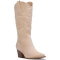 Bottes femme sur Grenoble : Bottes La Modeuse Bottes, cuissardes pour femme - Beige -