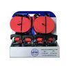 Sangle d'arrimage rouge 1 pack(s) de 4 pi&egrave;ce(s) sangle d'arrimage crochet simple - levac