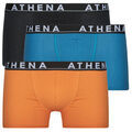Lingerie homme sur Grenoble : Boxers Athena EASY COLOR Pack de 3 Noir