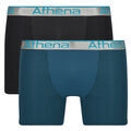 Lingerie homme sur Grenoble : Boxers Athena 720 STRETCH ADJUST Pack de 2 Noir