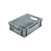 Bac palettisable polypropyl&egrave;ne gris 400 mm 1 pi&egrave;ce(s) 300 mm 120 mm pleine ouvertes 11 litre(s) bac palettisable poign&eacute;es ouvertes 11 l - gris - novap