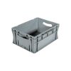 Bac palettisable polypropyl&egrave;ne gris 400 mm 1 pi&egrave;ce(s) 300 mm 16 litre(s) 170 mm pleine ouvertes bac palettisable poign&eacute;es ouvertes 16 l - gris - novap