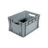 Bac palettisable polypropyl&egrave;ne gris 400 mm 1 pi&egrave;ce(s) 20 litre(s) 300 mm 220 mm pleine ouvertes bac palettisable poign&eacute;es ouvertes 20 l - gris - novap