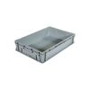 Bac palettisable polypropyl&egrave;ne gris 600 mm 1 pi&egrave;ce(s) 400 mm 120 mm ferm&eacute;es pleine 23 litre(s) bac palettisable poign&eacute;es ferm&eacute;es 23 l - gris - novap