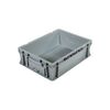 Bac palettisable polypropyl&egrave;ne gris 400 mm 1 pi&egrave;ce(s) 300 mm 120 mm ferm&eacute;es pleine 11 litre(s) bac palettisable poign&eacute;es ferm&eacute;es 11 l - gris - novap