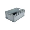 Bac palettisable polypropyl&egrave;ne gris 400 mm 1 pi&egrave;ce(s) 20 litre(s) 300 mm 220 mm ferm&eacute;es pleine bac palettisable poign&eacute;es ferm&eacute;es 20 l - gris - novap