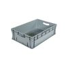 Bac palettisable polypropyl&egrave;ne gris 600 mm 1 pi&egrave;ce(s) 400 mm 170 mm pleine ouvertes 34 litre(s) bac palettisable poign&eacute;es ouvertes 34 l - gris - novap