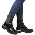 Bottines Rieker 72607-00 noir combin&eacute; Multicolore