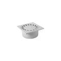 Siphon de cour 1 pi&egrave;ce(s) siphon cour 25x25 sortie 80/90/100 gris clair - nicoll
