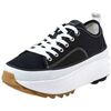 Baskets basses Pepe jeans Basket Compense Femme Ref 56293 Noir