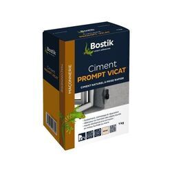 Ciment prompt ciment prompt gris 1 sac(s) de 1 kilogramme(s) 30 �c 5 �c 2 minute(s) - bostik poudre