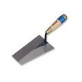Truelles carr&eacute;es inox truelle italienne carr&eacute;e inox 220 mm manche bois 1 pi&egrave;ce(s) bois inox 220 mm truelle carr&eacute; - revex sas