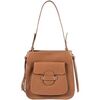 Sac a main Hexagona Sac port&eacute; &eacute;paule ref 50542 25.5*24.5*12 Cognac Marron