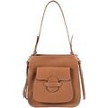 Sac a main Hexagona Sac port&eacute; &eacute;paule ref 50542 25.5*24.5*12 Cognac Marron Grenoble