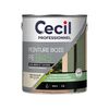 CECIL PROFESSIONNEL Peinture bois peb45 - formule biosourc&eacute;e boiseries acrylique soign&eacute; brosse/rouleau, pistolet sans air eau 24 heure(s) 12 m�/l supports anciens ou tach