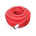 Gaines tpc annel&eacute;es 1 couronne(s) de 25 m&egrave;tre(s) lin&eacute;aire gaine tpc � 63mm rouge - fitt ex interplast