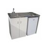 MOBIKA Kitchenette m&eacute;tal compl&egrave;te avec r&eacute;frig&eacute;rateur 130 l 72 kg 1 pi&egrave;ce(s) 1200 mm 600 mm 920 mm kitchenette m&eacute;tal compl&egrave;te avec r&eacute;frig&eacute;rateur 130 l kitchen