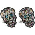 Boutons de manchette sur Grenoble : Boutons de manchettes Tony & Paul Boutons de manchette Calavera Tulum Bleu intense
