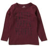 T-shirt enfant Name it T-Shirt manches longues B&eacute;b&eacute; Nithea Bordeaux Violet