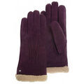 Gants sur Grenoble : Gants Isotoner gants cuir femme tanin bordeaux 68451