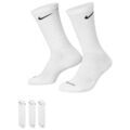 Chaussettes Nike CHAUSSETTES U NK EVERYDAY PLUS CUSH CREW - WHITE/BLACK - M