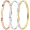 Bracelets Sc Crystal B4334-TRIO Dor&eacute;