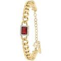 Bracelets Sc Boh&egrave;me B3216-DORE-ROUGE Rouge
