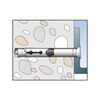 FISCHER Cheville &agrave; expansion fh ii - b&eacute;ton fissur&eacute; cheville hautes performances fh ii 15/50 sk 70 mm 10 mm b&eacute;ton fixation courante ate b&eacute;ton option 1 1 bo&icirc;te(