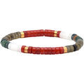 Bracelets Sixtystones Bracelet Perles Heishi Agate Rouge -Small-16cm Grenoble