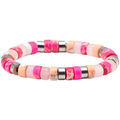 Bracelets Sixtystones Bracelet Perles Heishi Jaspe Pourpre -Medium-18cm