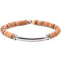 Bracelets Sixtystones Bracelet Perles Heishi Jaspe Paysage -XS-14cm
