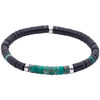 Bracelets Sixtystones Bracelet Perles Heishi Agate Noire -XS-14cm
