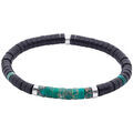Bracelets Sixtystones Bracelet Perles Heishi Agate Noire -XS-14cm Grenoble