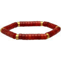Bracelets Sixtystones Bracelet Chakra Perles Heishi Agate -XS-14cm