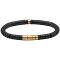 Bracelets Sixtystones Bracelet Heishi M&eacute;tal S&eacute;rie Acier Noir -XS-14cm Grenoble