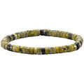 Bracelets Sixtystones Bracelet Perles Heishi Jaspe Noir -XS-14cm Grenoble