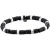 Bracelets Sixtystones Bracelet Perles Heishi Agate Noire Mate -Small-16cm