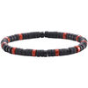 Bracelets Sixtystones Bracelet Perles Heishi Agate Noire Mate -Small-16cm