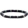 Bracelets Sixtystones Bracelet Perles Heishi Agate Noire Mate -Small-16cm