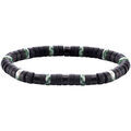 Bracelets sur Grenoble : Bracelets Sixtystones Bracelet Perles Heishi Agate Noire Mate -Small-16cm