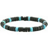 Bracelets Sixtystones Bracelet Perles Heishi Agate Noire Mate -Small-16cm
