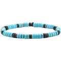 Bracelets Sixtystones Bracelet Perles Heishi Turquoise Agate -XS-14cm Grenoble